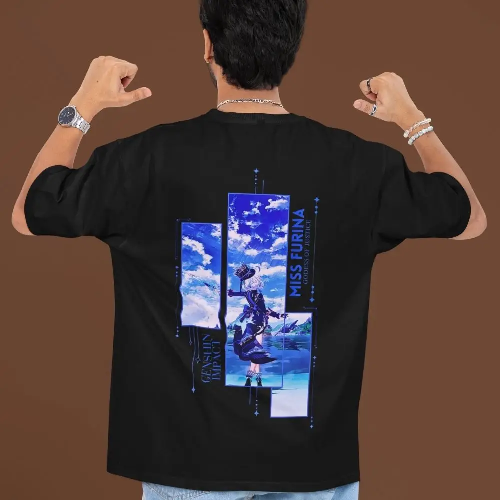 Furina-Hydro-Star-Oversized-T-Shirt–Premium-Dual-Side-Anime-Print-Genshin-Impact-Cotton-Tee