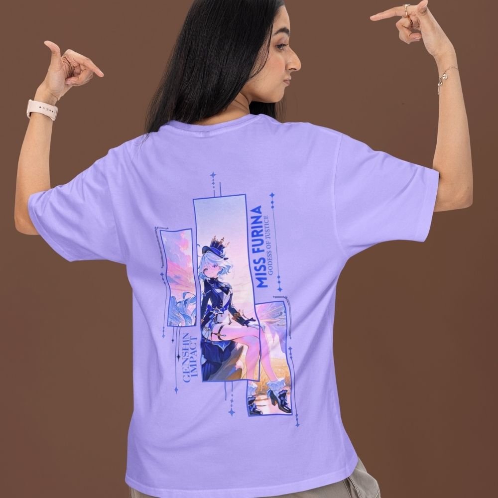 Furina-Oversized-T-Shirt–Genshin-Impact-Dual-Sided-Print-Premium-Cotton-Unisex-Hydro-Archon-Streetwear