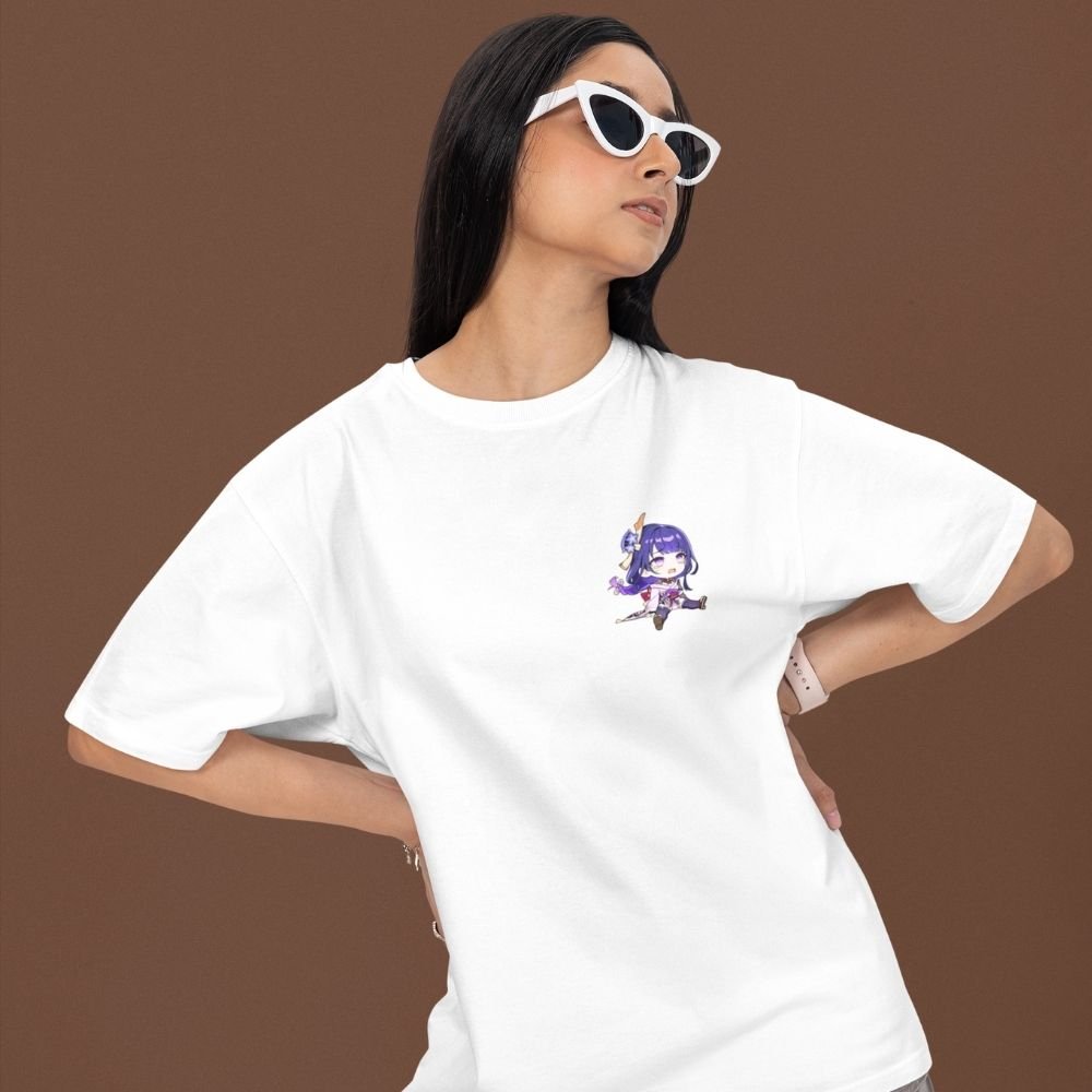 Raiden-Shogun-Oversized-T-Shirt–Genshin-Impact-Front-&-Back-Print-Premium-Cotton-Electro-Archon-Anime-Tee