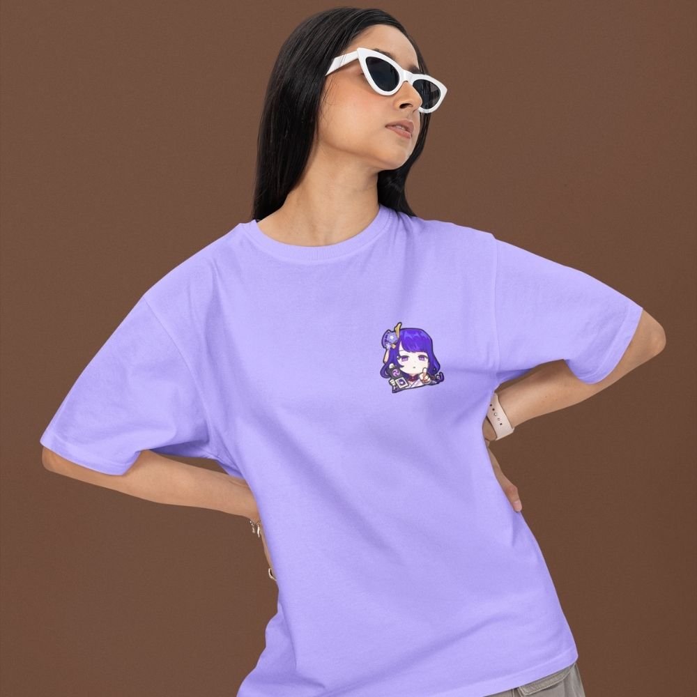 Raiden-Shogun-Eternity-Oversized-T-Shirt–Genshin-Impact-Front-&-Back-Print-Premium-Cotton-Streetwear