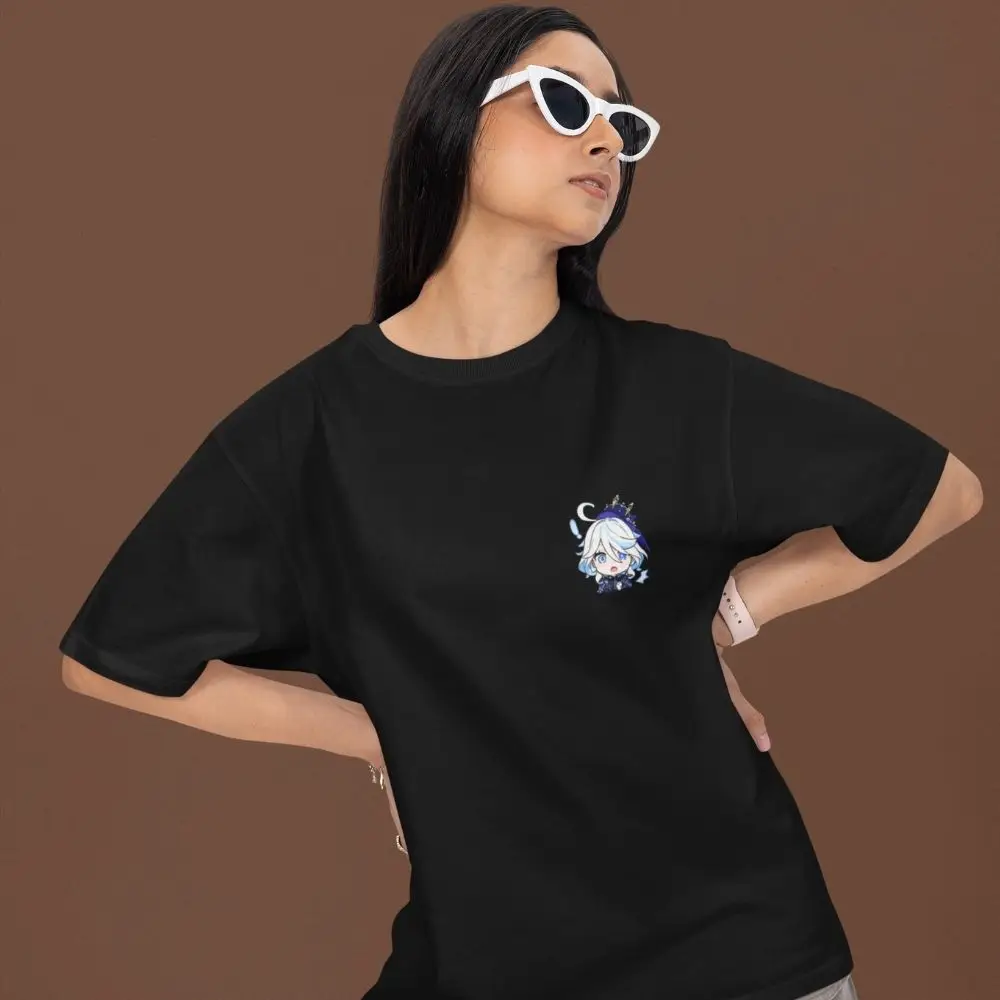 Furina-Drama-&-Judgment-Oversized-T-Shirt–Genshin-Impact-Dual-Print-Premium-Cotton-Unisex-Fashion