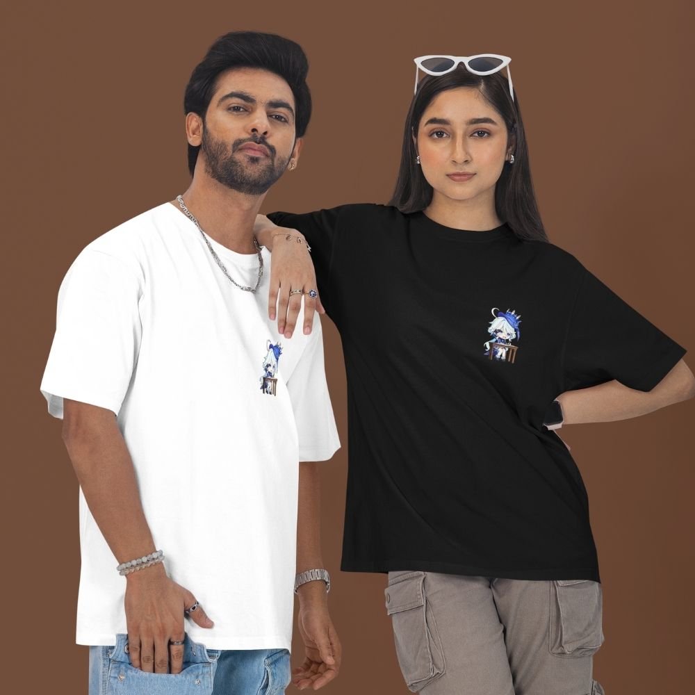 Furina-Oversized-T-Shirt–Genshin-Impact-Dual-Sided-Print-Premium-Cotton-Unisex-Hydro-Archon-Streetwear