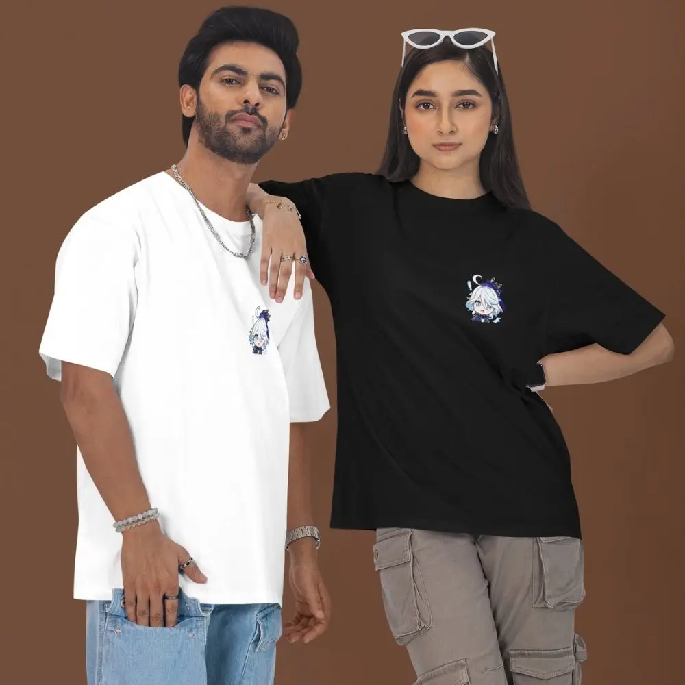 Furina-Drama-&-Judgment-Oversized-T-Shirt–Genshin-Impact-Dual-Print-Premium-Cotton-Unisex-Fashion