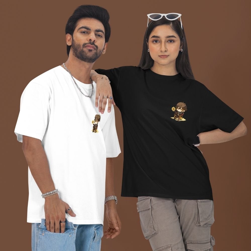 Zhongli-Geo-Archon-Oversized-T-Shirt–Genshin-Impact-Premium-Front-&-Back-Print-Anime-Streetwear-Essential