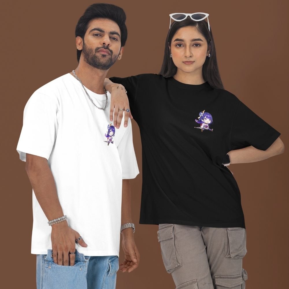 Raiden-Shogun-Oversized-T-Shirt–Genshin-Impact-Front-&-Back-Print-Premium-Cotton-Electro-Archon-Anime-Tee
