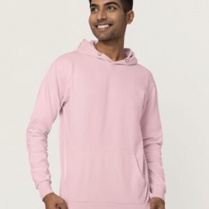 Unisex-Hoodie-for-Men-&-Women-Soft-Cotton-Fleece-Minimal-Aesthetic-in-Grey-Mélange,-Lavender-Light-Pink-&-White