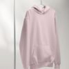 Unisex-Hoodie-for-Men-&-Women-Soft-Cotton-Fleece-Minimal-Aesthetic-in-Grey-Mélange,-Lavender-Light-Pink-&-White